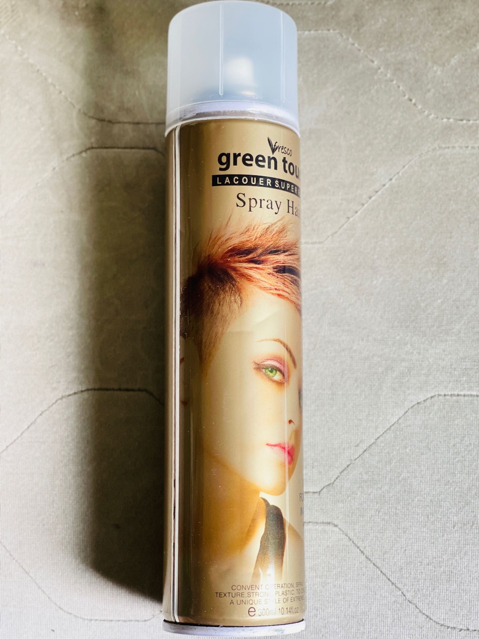 Picture of International UK product Hair care Green Touch hair spray used for male/female - 300 ml