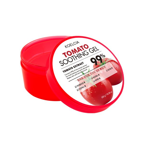 Picture of International Korean product koelcia Tomato soothing gel 300 ml used for male / female