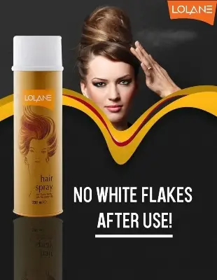 Picture of 350 ml LOLANE hair spray International Thailand product used for male female