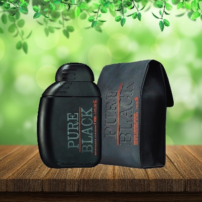 Picture of International UAE product Body perfume party scent Creation Lamis Pure BLack perfume for male - 100 ml