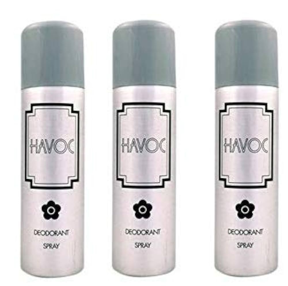 Picture of International UK products Havoc Silver deodorant spray used for male - 200 ml