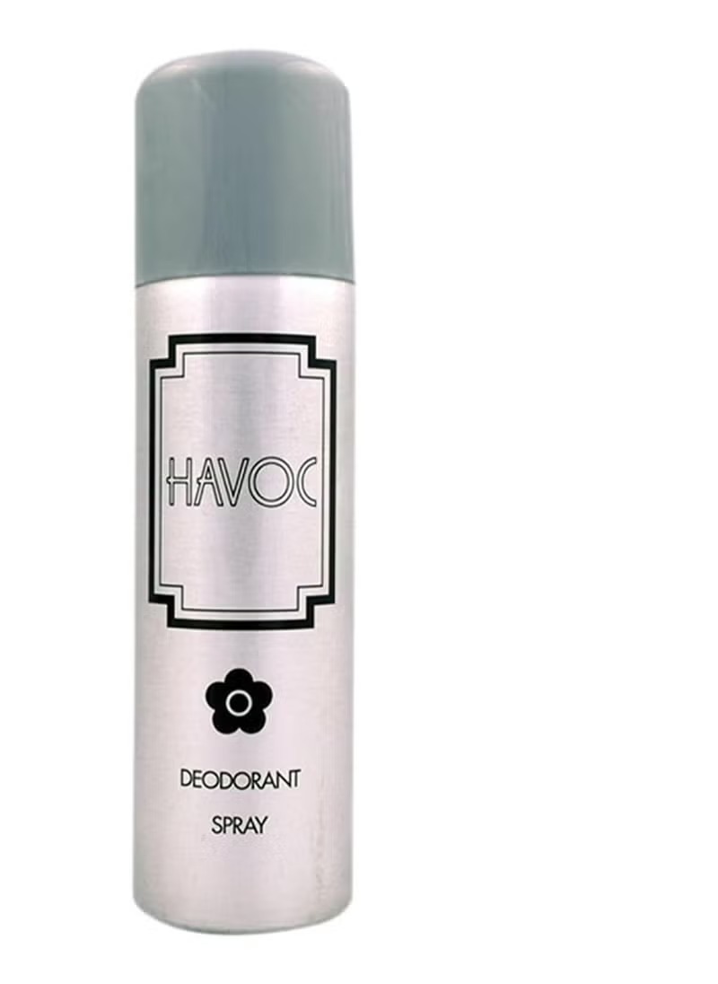 Picture of International UK products Havoc Silver deodorant spray used for male - 200 ml