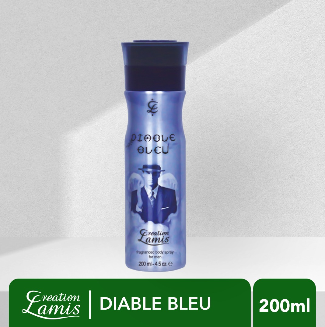 Picture of International UAE product Body Spray Creation Lamis Diable Blue used for male - 200 ml