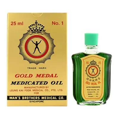 Picture of 25 ml International Singapore Product Gold Medal Medicated Oil for male/ female