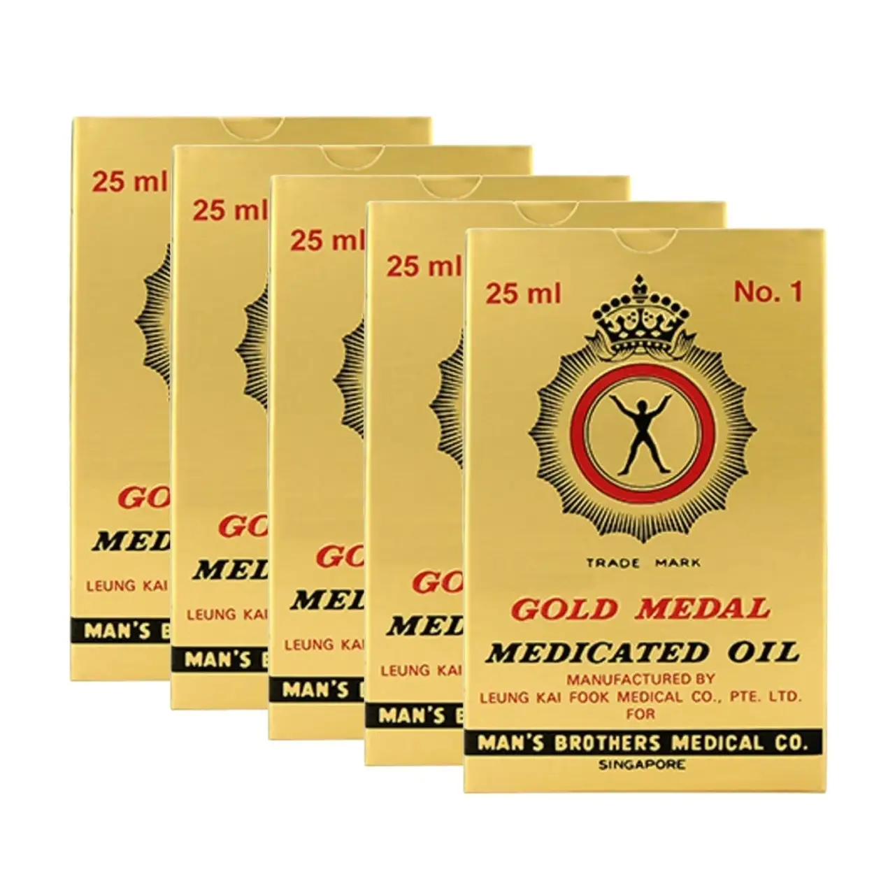 Picture of 25 ml International Singapore Product Gold Medal Medicated Oil for male/ female