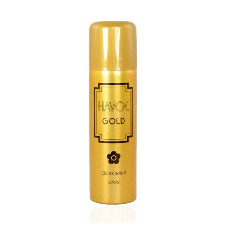 Picture of International UK products Havoc Gold deodorant spray used for male - 200 ml