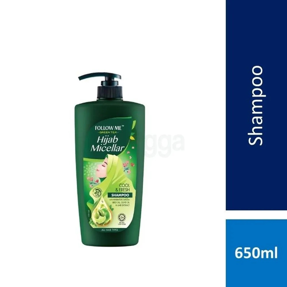 Picture of 650 ml Follow me Hijab Micellar Cool & Fresh shampoo International Malaysian product used for male female