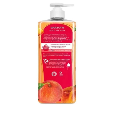 Picture of International Thailand product Body wash Watsons PEACH Shower gel used for male/ female - 1000 ml