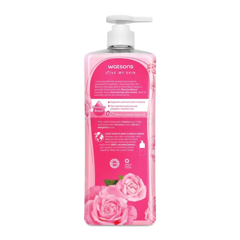 Picture of International Thailand product Body wash Watsons ROSE Shower gel used for male/ female - 1000 ml
