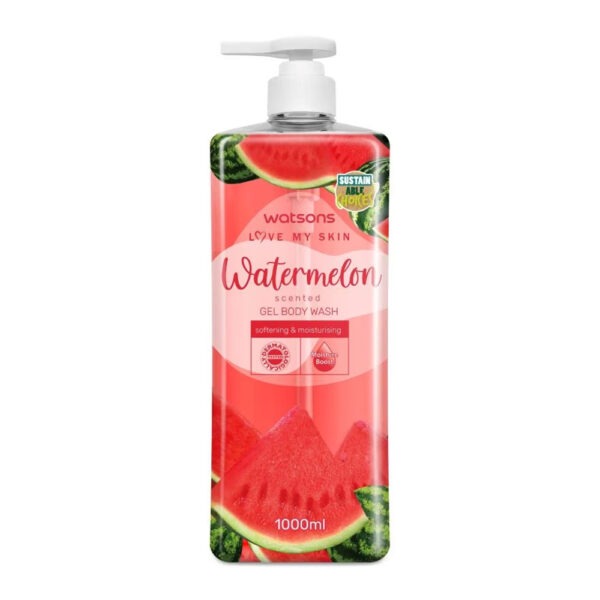 Picture of International Thailand product Body wash Watsons WATERMELON Shower gel used for male/ female - 1000 ml