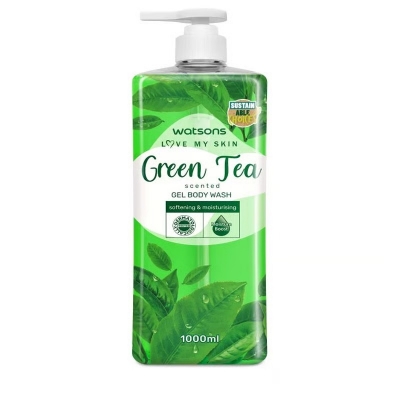 Picture of International Thailand product Body wash Watsons GREEN TEA Shower gel used for male/ female - 1000 ml