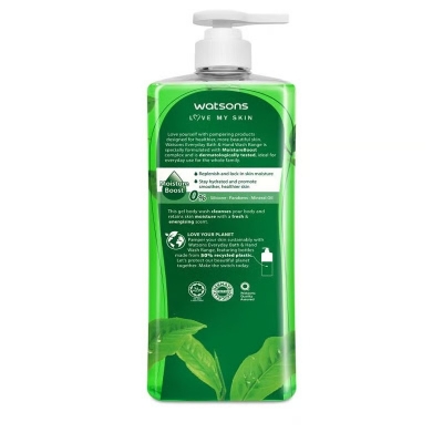 Picture of International Thailand product Body wash Watsons GREEN TEA Shower gel used for male/ female - 1000 ml