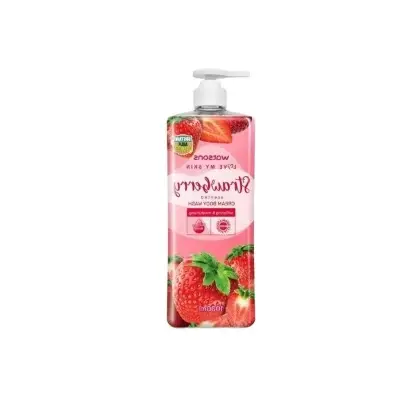 Picture of International Thailand product Body wash Watsons STRAWBERRY Shower gel used for male/ female - 1000 ml