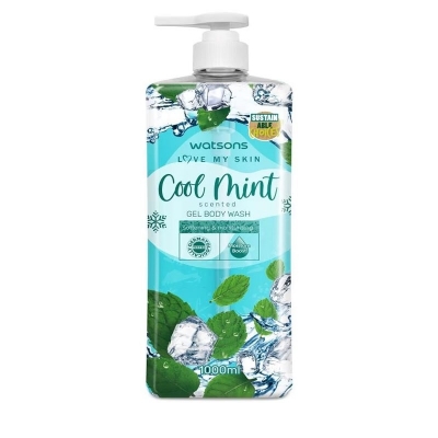 Picture of International Thailand product Body wash Watsons COOL MINT Shower gel used for male/ female - 1000 ml