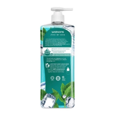 Picture of International Thailand product Body wash Watsons COOL MINT Shower gel used for male/ female - 1000 ml
