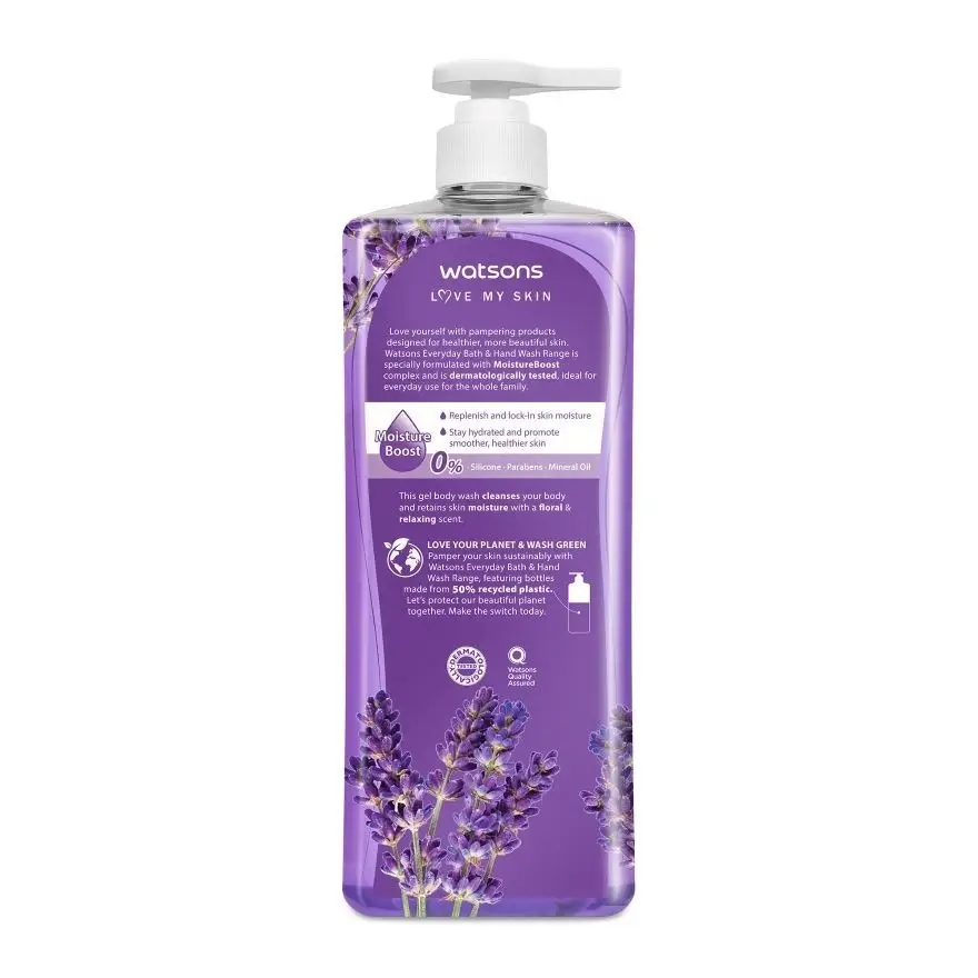 Picture of International Thailand product Body wash Watsons LAVENDER Shower gel used for male/ female - 1000 ml