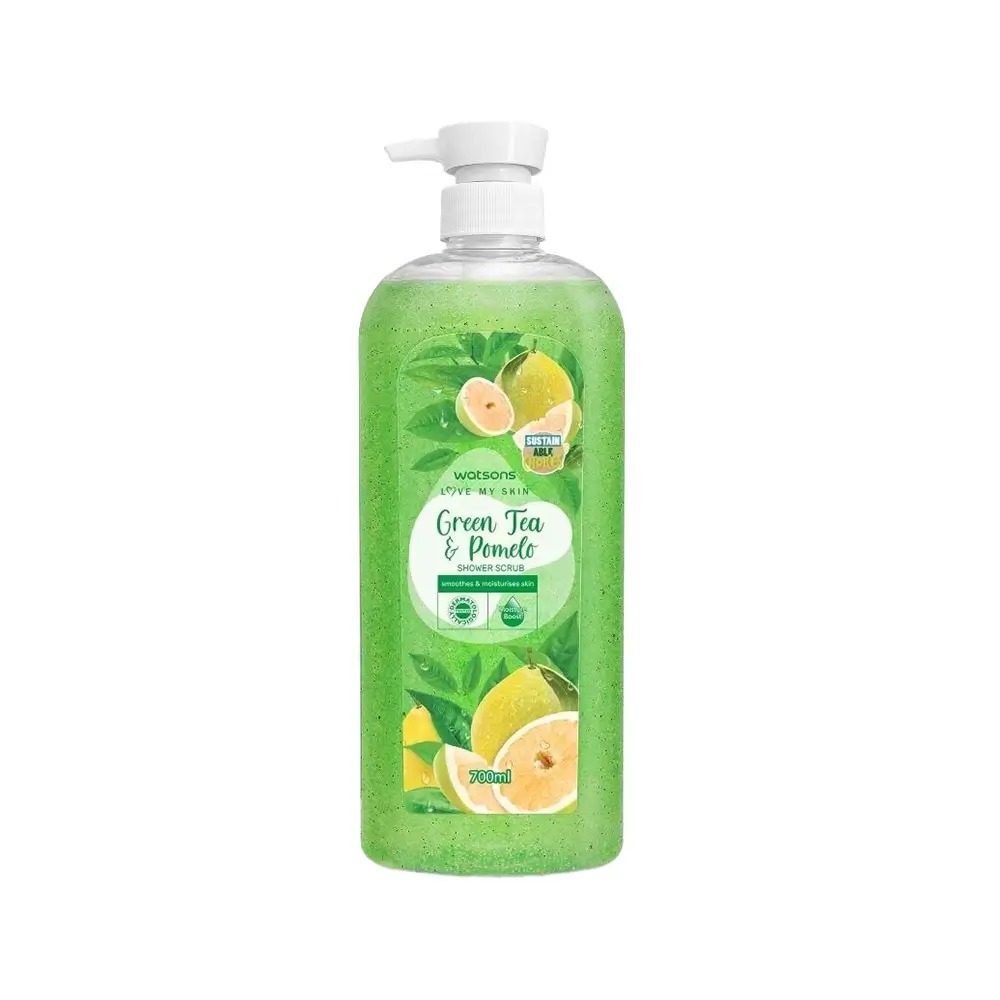 Picture of International Thailand product Body wash Shower scrub Watsons GREEN TEA AND POMELO used for male / female - 700 ml
