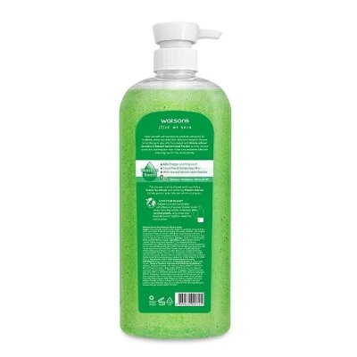 Picture of International Thailand product Body wash Shower scrub Watsons GREEN TEA AND POMELO used for male / female - 700 ml