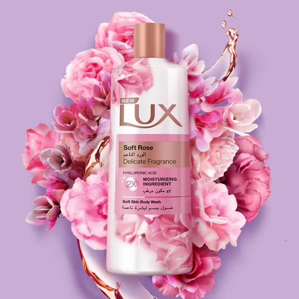Picture of International Thailand product Skin care Lux Soft rose shower gel used for male / female - 450 ml