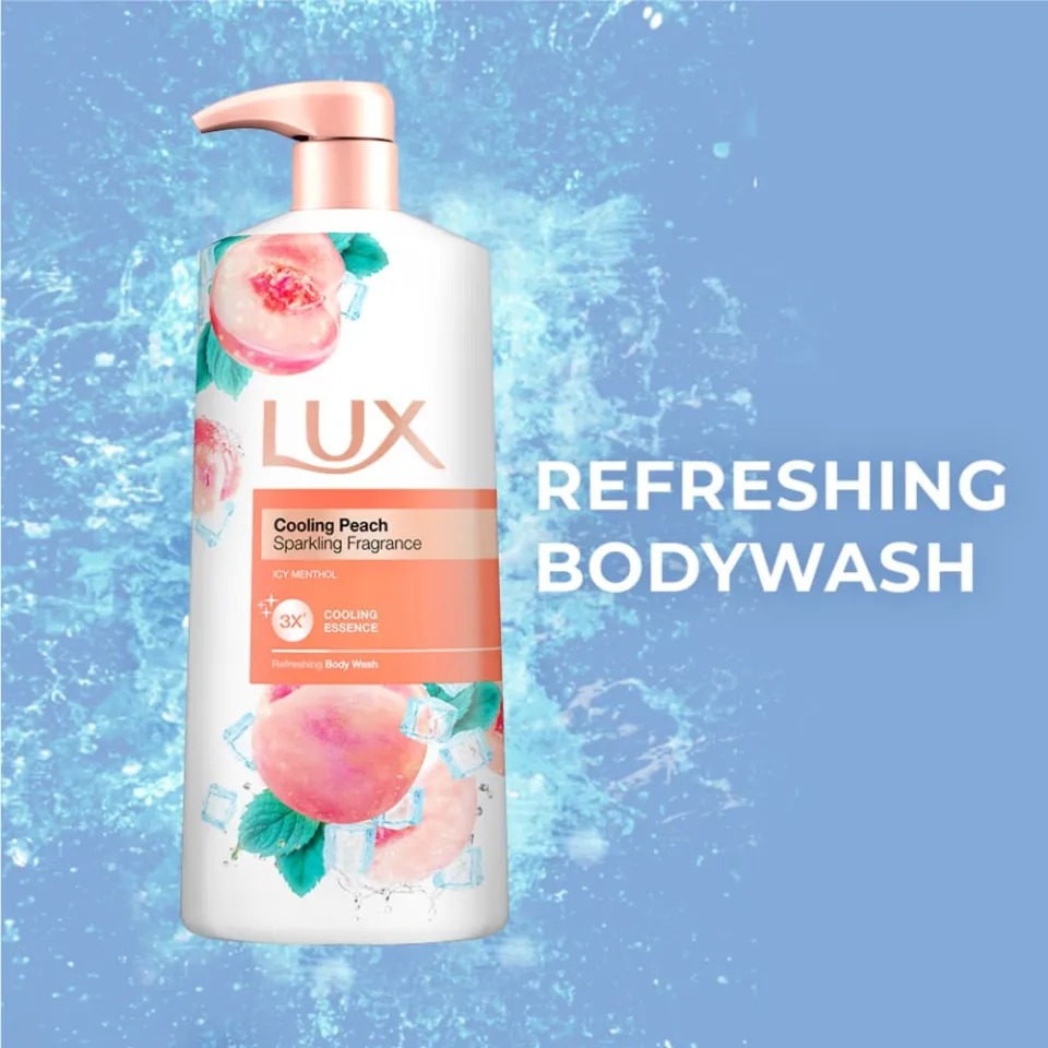 Picture of International Thailand product Skin care Lux Cooling Peach shower gel used for male / female - 450 ml