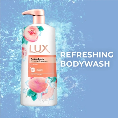 Picture of International Thailand product Skin care Lux Cooling Peach shower gel used for male / female - 450 ml
