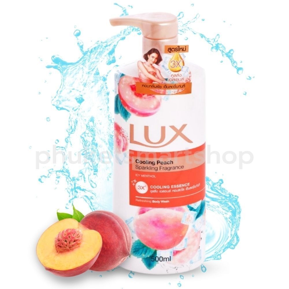 Picture of International Thailand product Skin care Lux Cooling Peach shower gel used for male / female - 450 ml