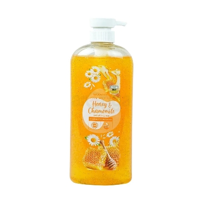 Picture of International Thailand product Body wash Shower scrub Watsons HONEY AND CHAMOMILE used for male / female - 700 ml
