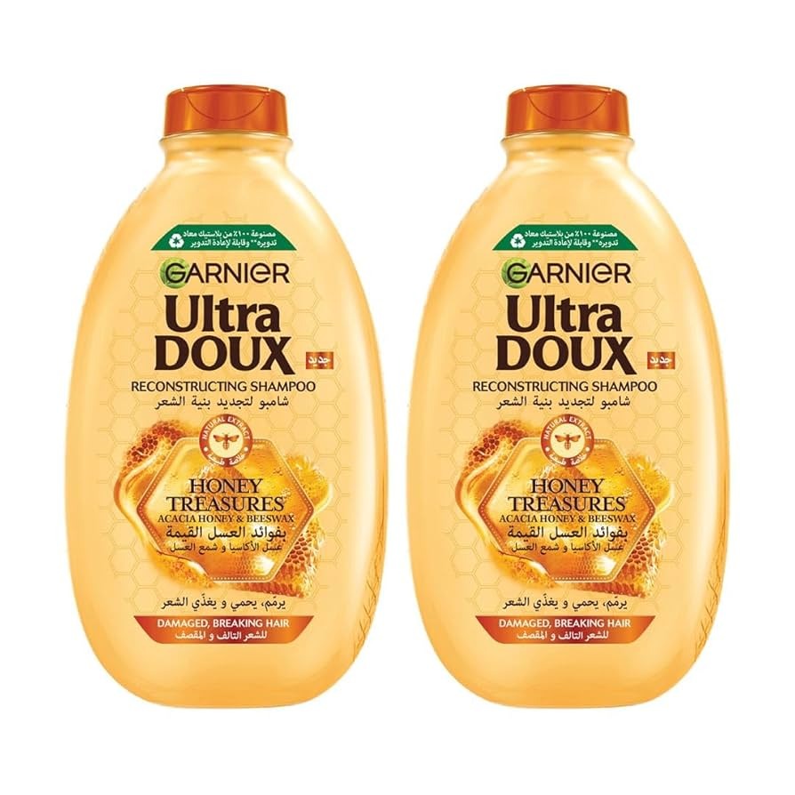 Picture of 400 ml Garnier Ultra Doux honey treasures Reconstructing Shampoo International Egypt product used for male female