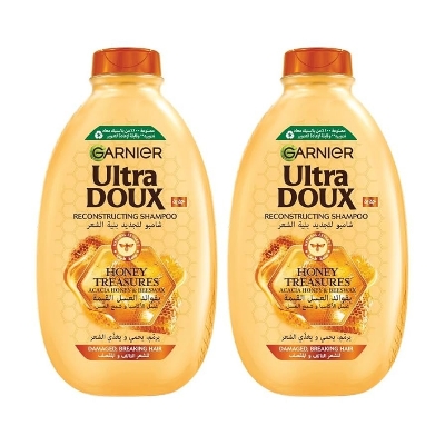 Picture of 400 ml Garnier Ultra Doux honey treasures Reconstructing Shampoo International Egypt product used for male female