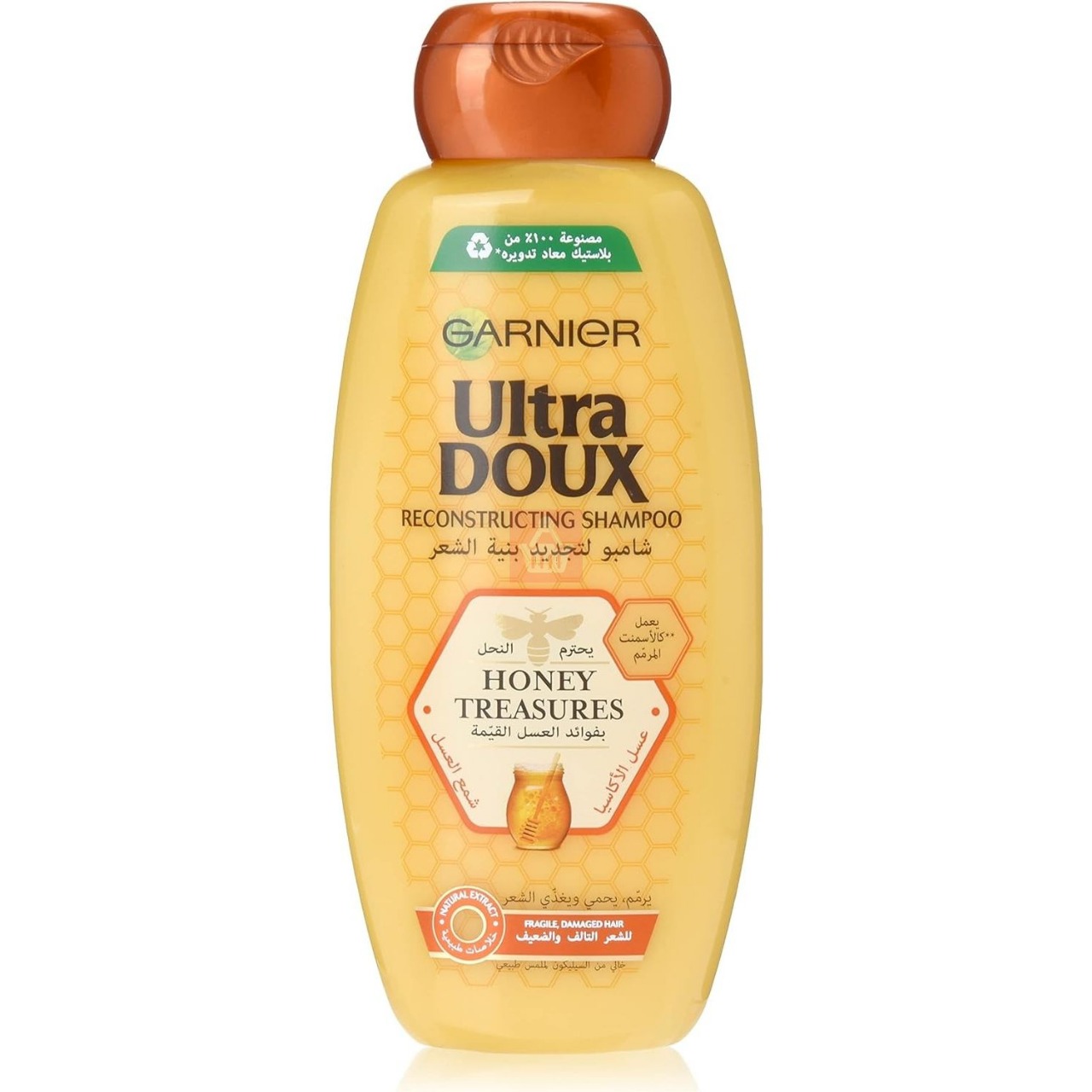 Picture of 400 ml Garnier Ultra Doux honey treasures Reconstructing Shampoo International Egypt product used for male female
