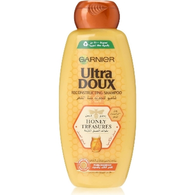 Picture of 400 ml Garnier Ultra Doux honey treasures Reconstructing Shampoo International Egypt product used for male female
