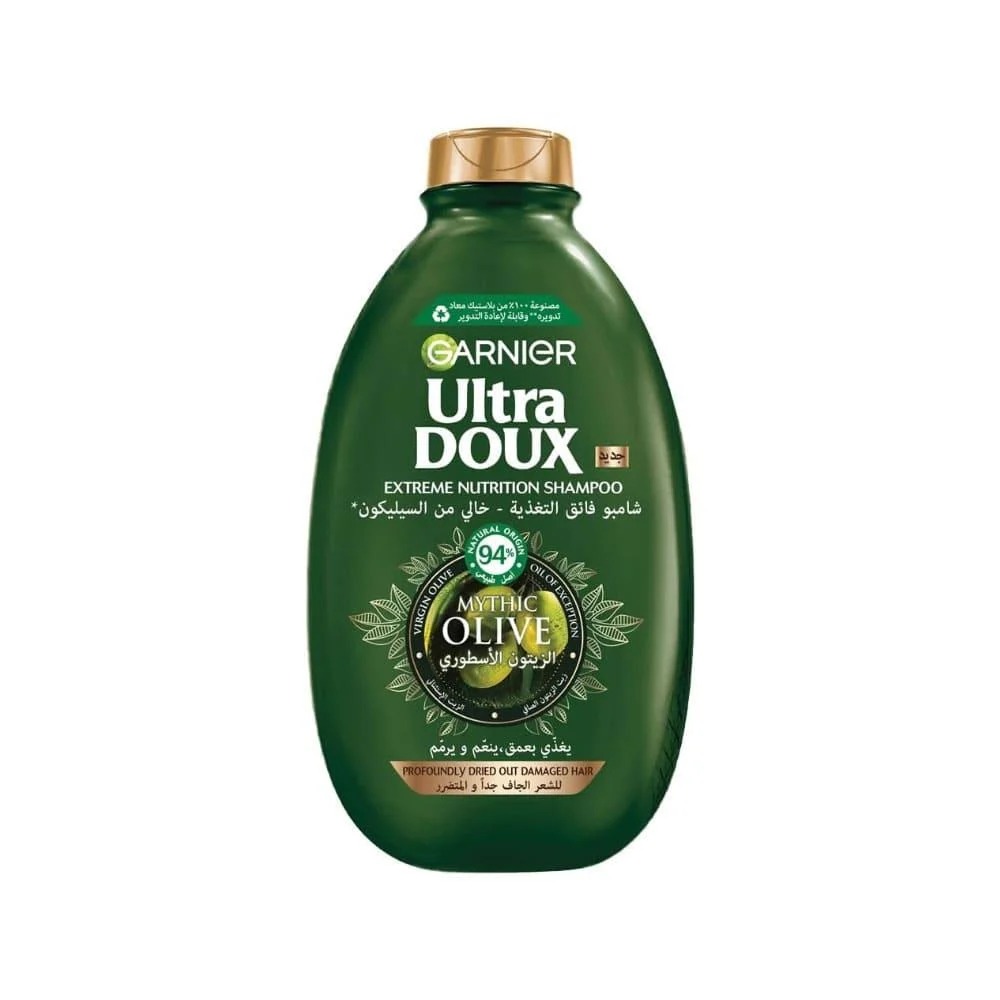 Picture of 400 ml Garnier Ultra Doux Mythic OLIVE Extreme Nourishing Shampoo International Egypt product used for male female