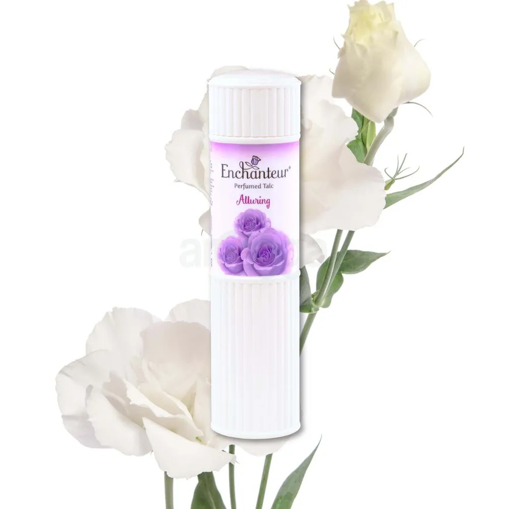 Picture of International Malaysian product Enchanteur Talcum Alluring Powder used for male/female - 125 gm