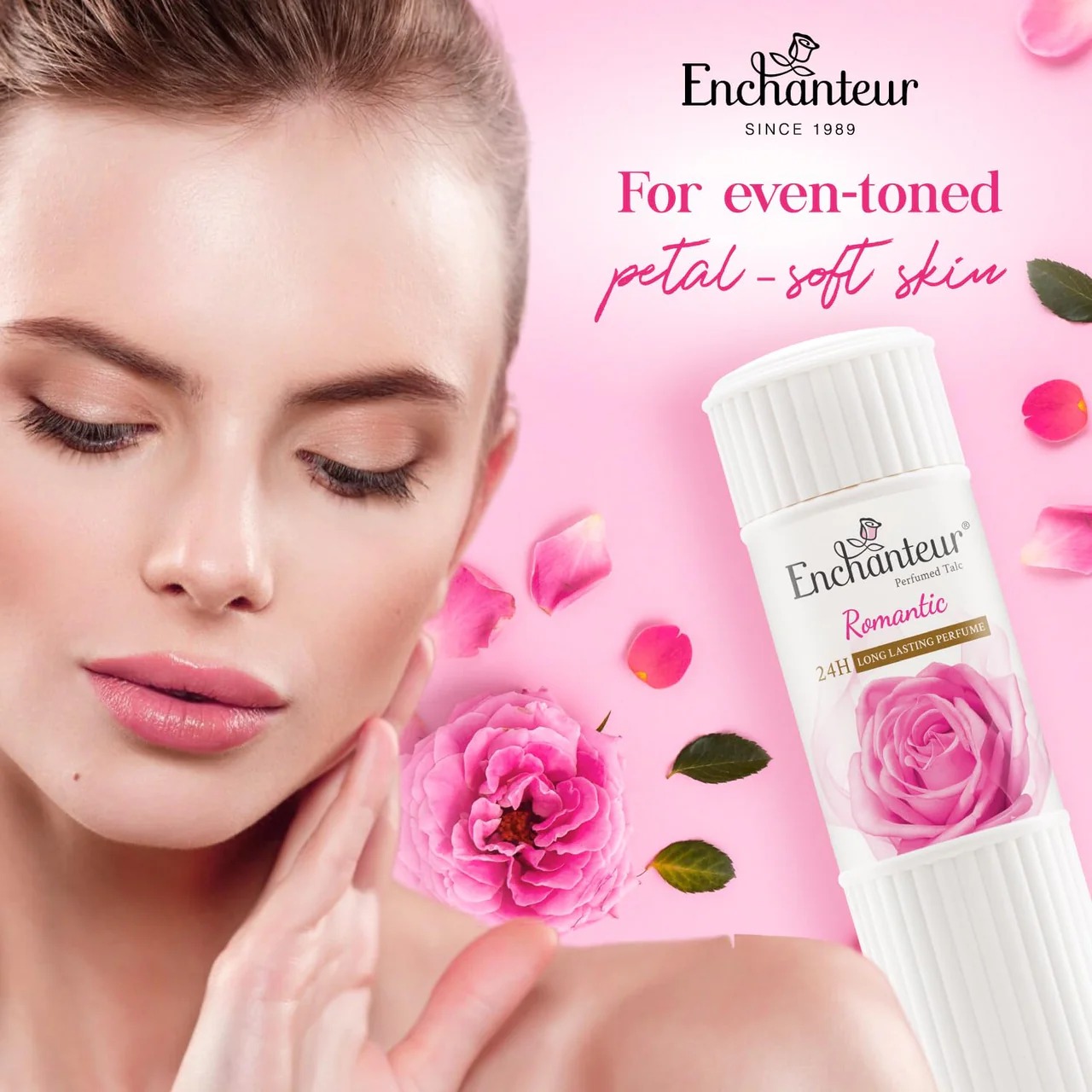 Picture of International Malaysian product Enchanteur Talcum Romantic Powder used for male/female - 250 gm