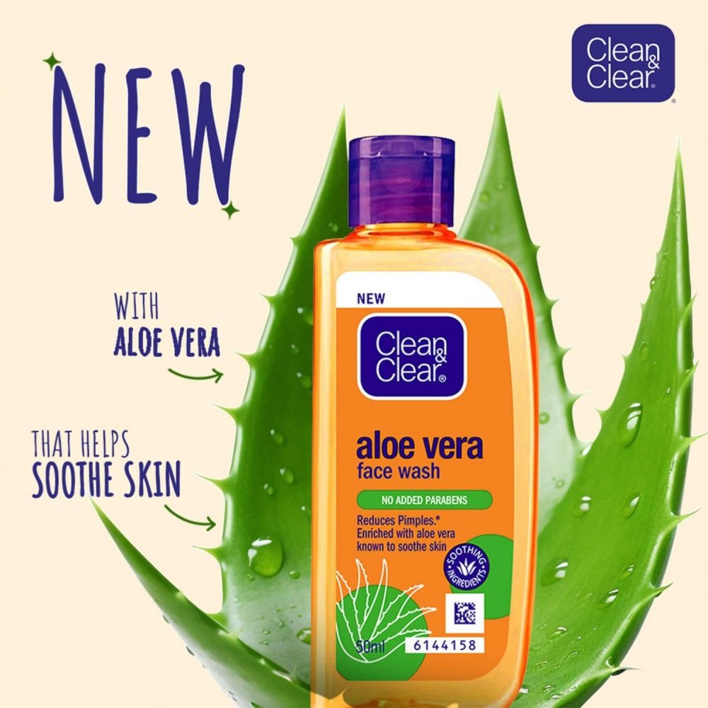 Picture of International Indian Product Clean & Clear Aloe Vera Facewash used for male / female - 50 ml