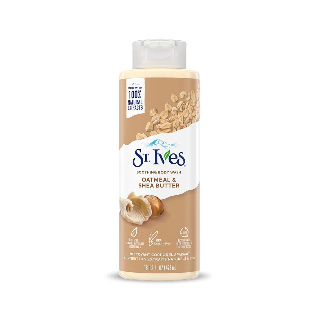 Picture of International USA product ST Ives OATMEAL & SHEA BUTTER Shower gel body wash used for Male/ female - 650 ml