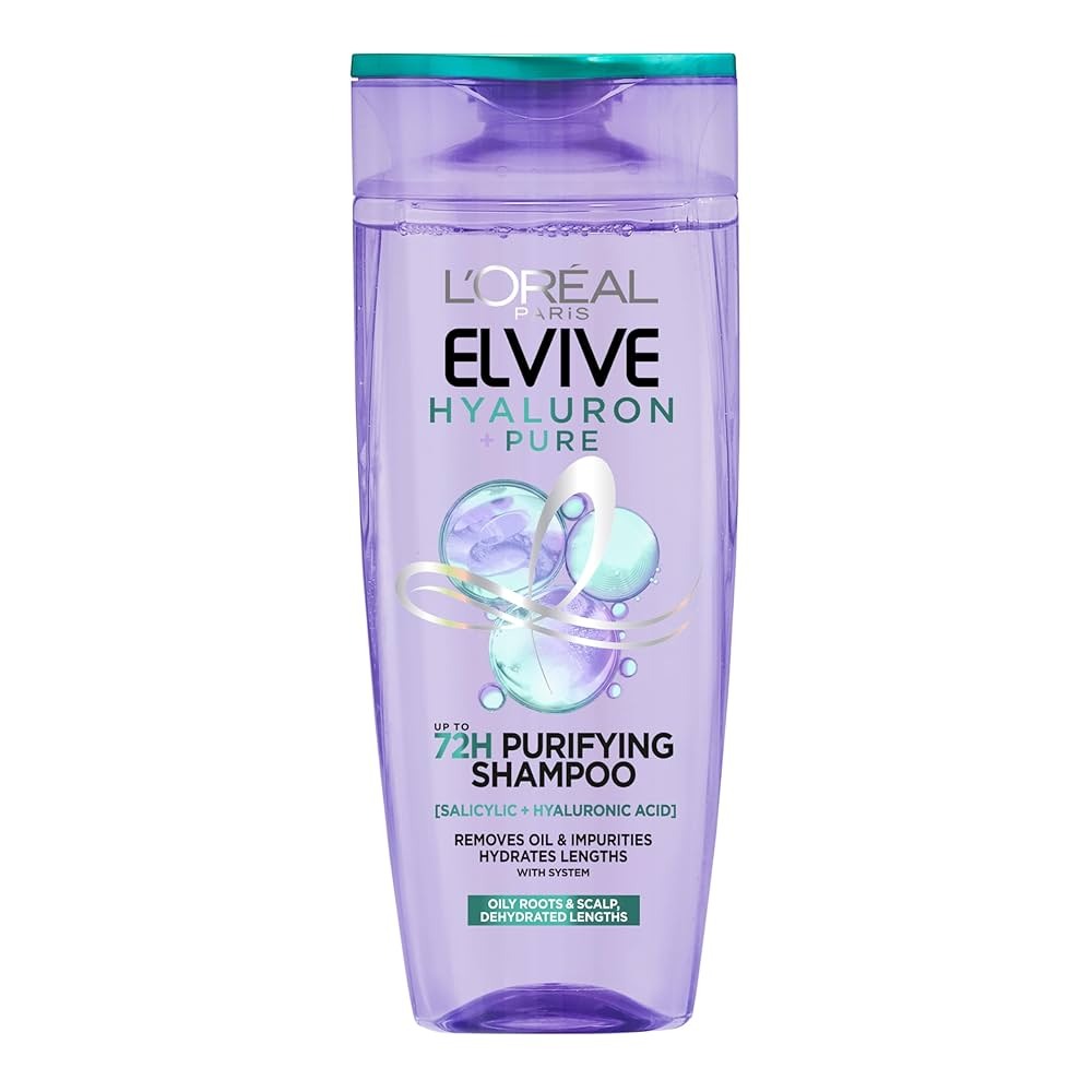 Picture of L’OREAL PARIS Elvive Hyaluron Pure Shampoo For Frizzy & Dehydrated Hair used for  male / female 400ML