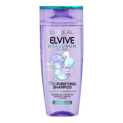 Picture of L’OREAL PARIS Elvive Hyaluron Pure Shampoo For Frizzy & Dehydrated Hair used for  male / female 400ML