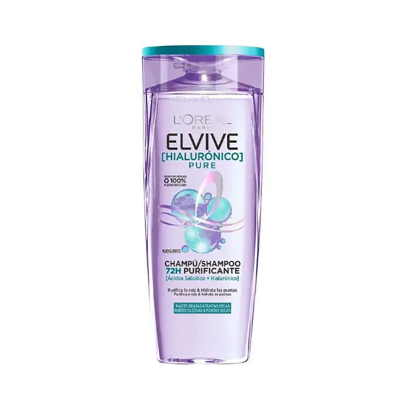 Picture of L’OREAL PARIS Elvive Hyaluron Pure Shampoo For Frizzy & Dehydrated Hair used for  male / female 400ML