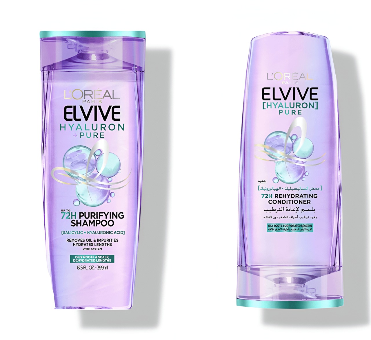 Picture of L’OREAL PARIS Elvive Hyaluron Pure Conditioner  For Frizzy & Dehydrated Hair used for  male / female 360 ML