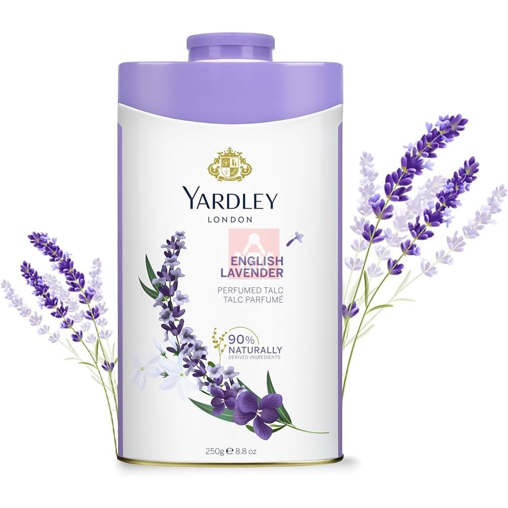 Picture of International England product Yardley English LAVENDER talcum powder used for male/ female/ baby - 250 GM