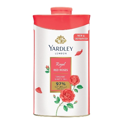 Picture of International England product Yardley ROYAL RED ROSES  talcum powder used for male/ female/ baby - 250 GM