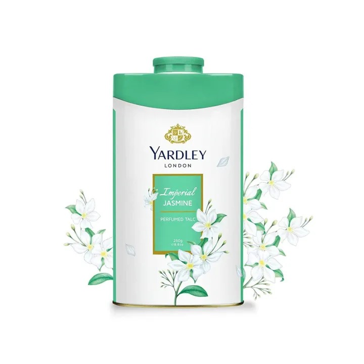 Picture of International England product Yardley IMPERIAL JASMINE talcum powder used for male/ female/ baby - 250 GM