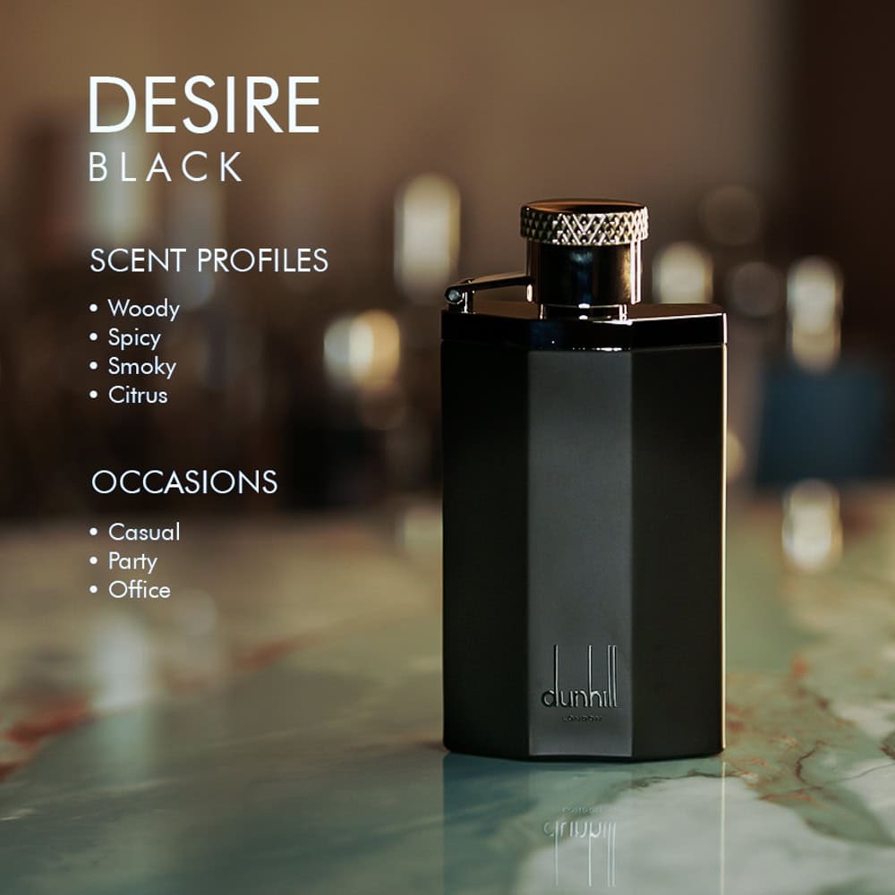 Picture of 100 ml Dunhil DESIRE Black Body perfume party scent International France product used for male
