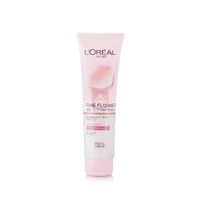 Picture of International European product skin care Loreal Paris Fine Flower Gel face wash used for male/female - 150 ml