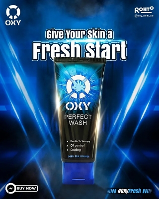 Picture of International Japan product Skin care OXY Perfect Wash face wash used for male - 100 gm
