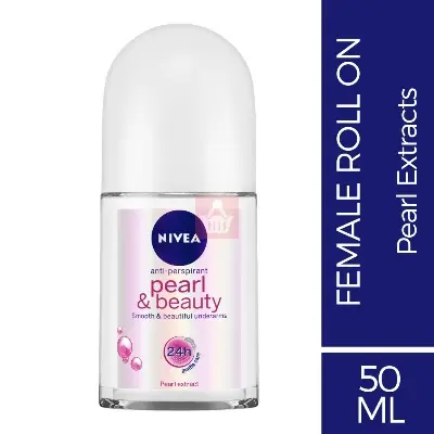 Picture of NIVEA pearl & beauty Deodorant Roll on used for male/female - 50 ml