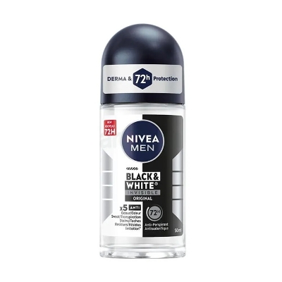 Picture of Nivea Men 5in1 Black & White Invisible Original Fresh 48H Anti-Perspirant Deodorant Roll-on - 50 ml