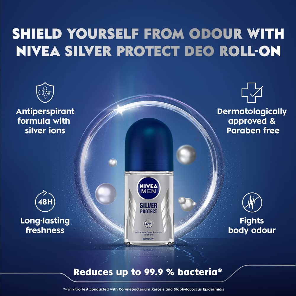 Picture of NIVEA MEN Silver Protect Deodorant Roll on - 50 ml