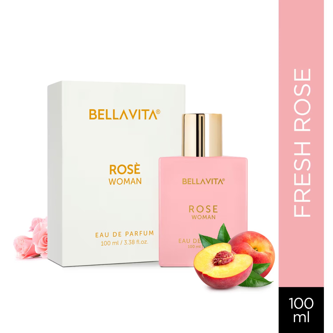 Picture of 100 ml BELLAVITA LUXURY ROSE WOMEN Perfume Indian product used for female